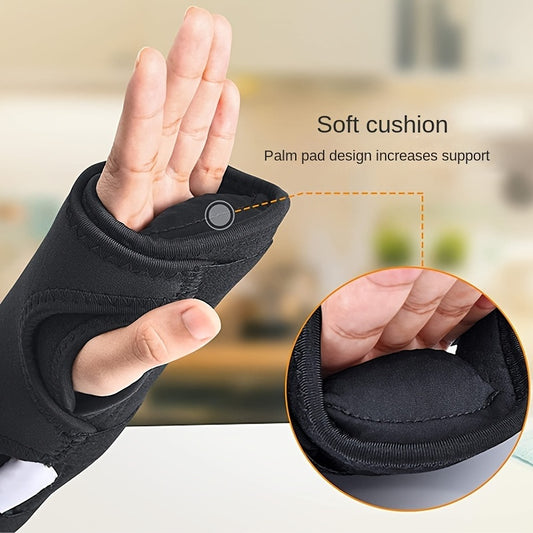 Night Wrist Support Brace for Carpal Tunnel – Soft Cushioned Hand Brace for Wrist Pain Relief, Hyperextension Support