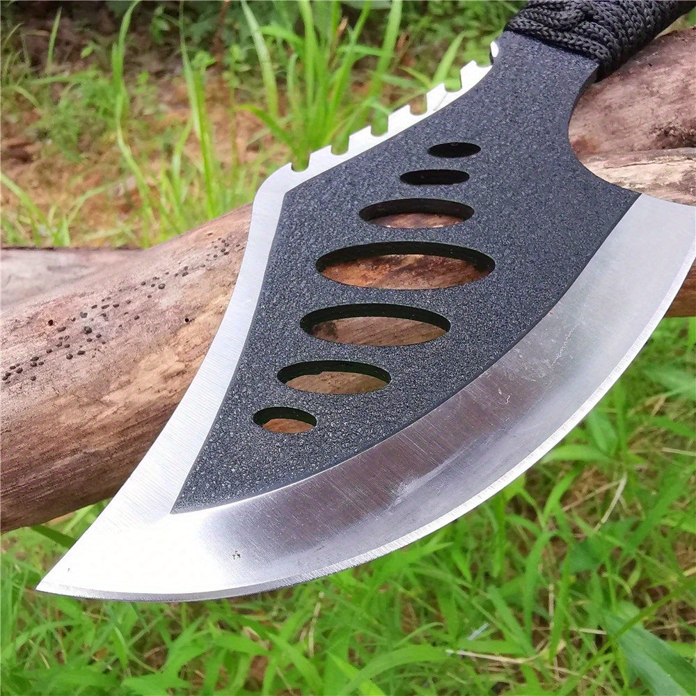 Portable Tomahawk – Outdoor Jungle Camping Bone Machete – Multifunctional Life-Saving Tool with Non-Slip Handle and Stainless Steel Blade