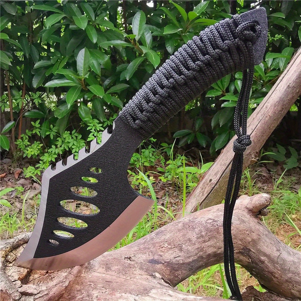 Portable Tomahawk – Outdoor Jungle Camping Bone Machete – Multifunctional Life-Saving Tool with Non-Slip Handle and Stainless Steel Blade