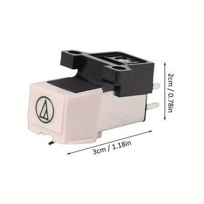 High-Fidelity LP MM Dual Magnetic Turntable Cartridge with Diamond Stylus - Elliptical Replacement for AT3600L Record Player | Enhanced Sound Quality and Durability