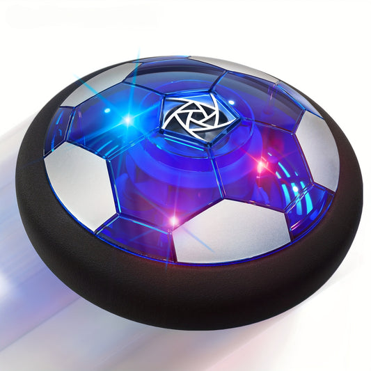 Newest Rechargeable LED Light-Up Hover Soccer Ball – Air Floating, Foam Bumper, Durable Fun Gift for Boys and Girls