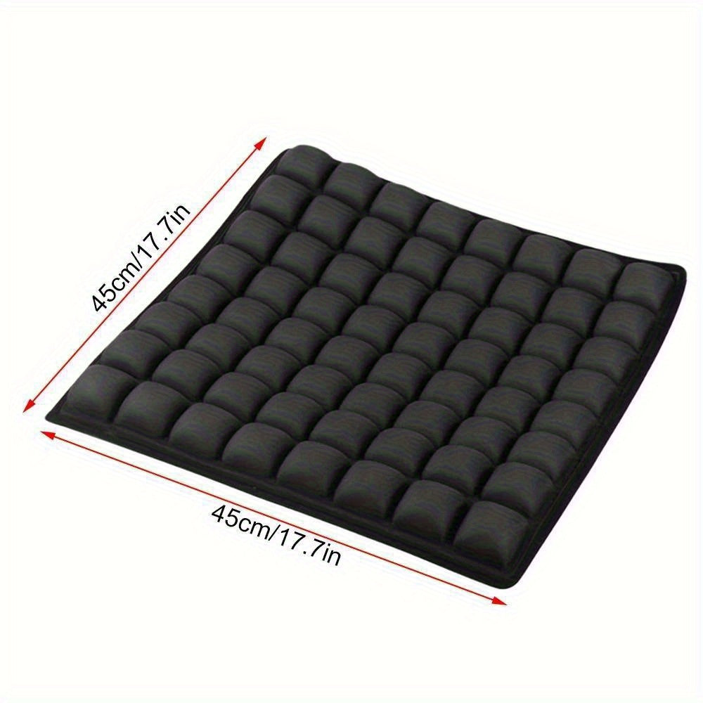 Gel Memory Foam Seat Cushion with Non-Slip Base – Breathable, Pressure Relief for Wheelchair, Office Chair, Car and Home – Hand Washable Hip Protector with Excellent Support