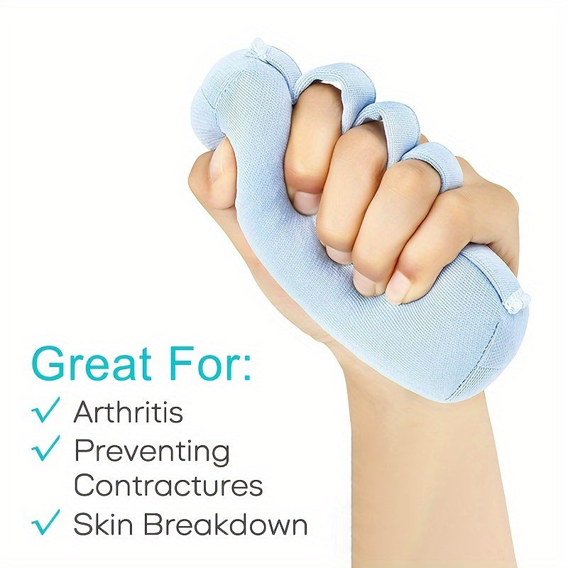 Finger Contracture Cushion – Palm Finger Grips Splitter Pad and Hand Grab Bar for Elderly Care