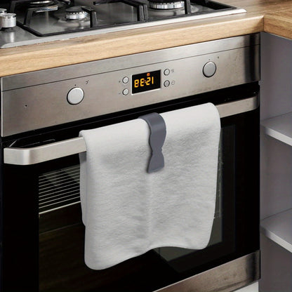 Adjustable Wall-Mounted Towel Clips for Kitchen and Bathroom - Stylish Design for Oven Handles, Dishwashers and Stoves