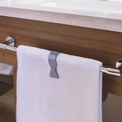 Adjustable Wall-Mounted Towel Clips for Kitchen and Bathroom - Stylish Design for Oven Handles, Dishwashers and Stoves