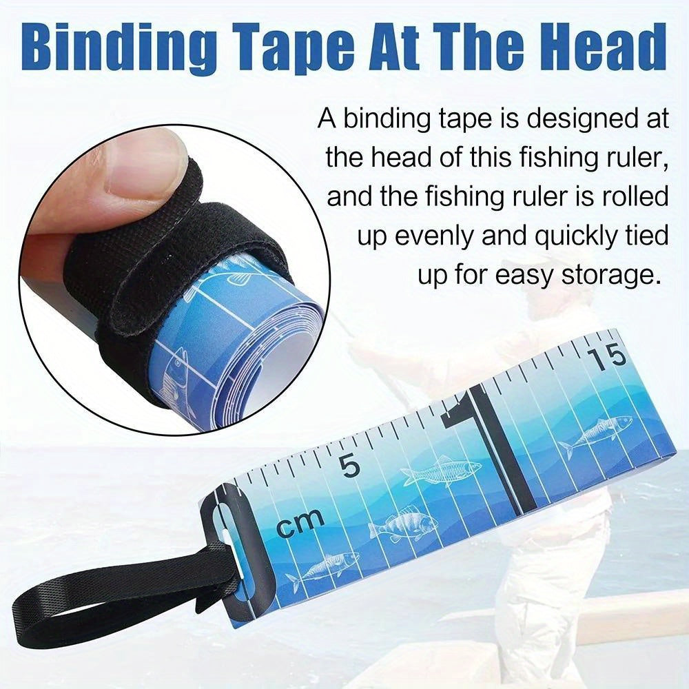 Foldable Waterproof Fish Measuring Ruler - 90cm/35in - High-Quality PVC Material - Essential Fishing Accessory