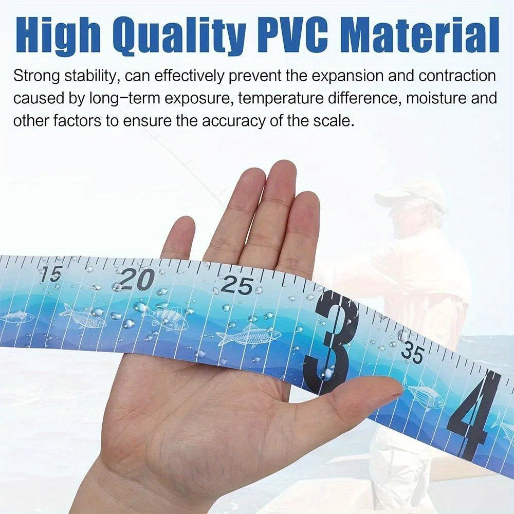 Foldable Waterproof Fish Measuring Ruler - 90cm/35in - High-Quality PVC Material - Essential Fishing Accessory