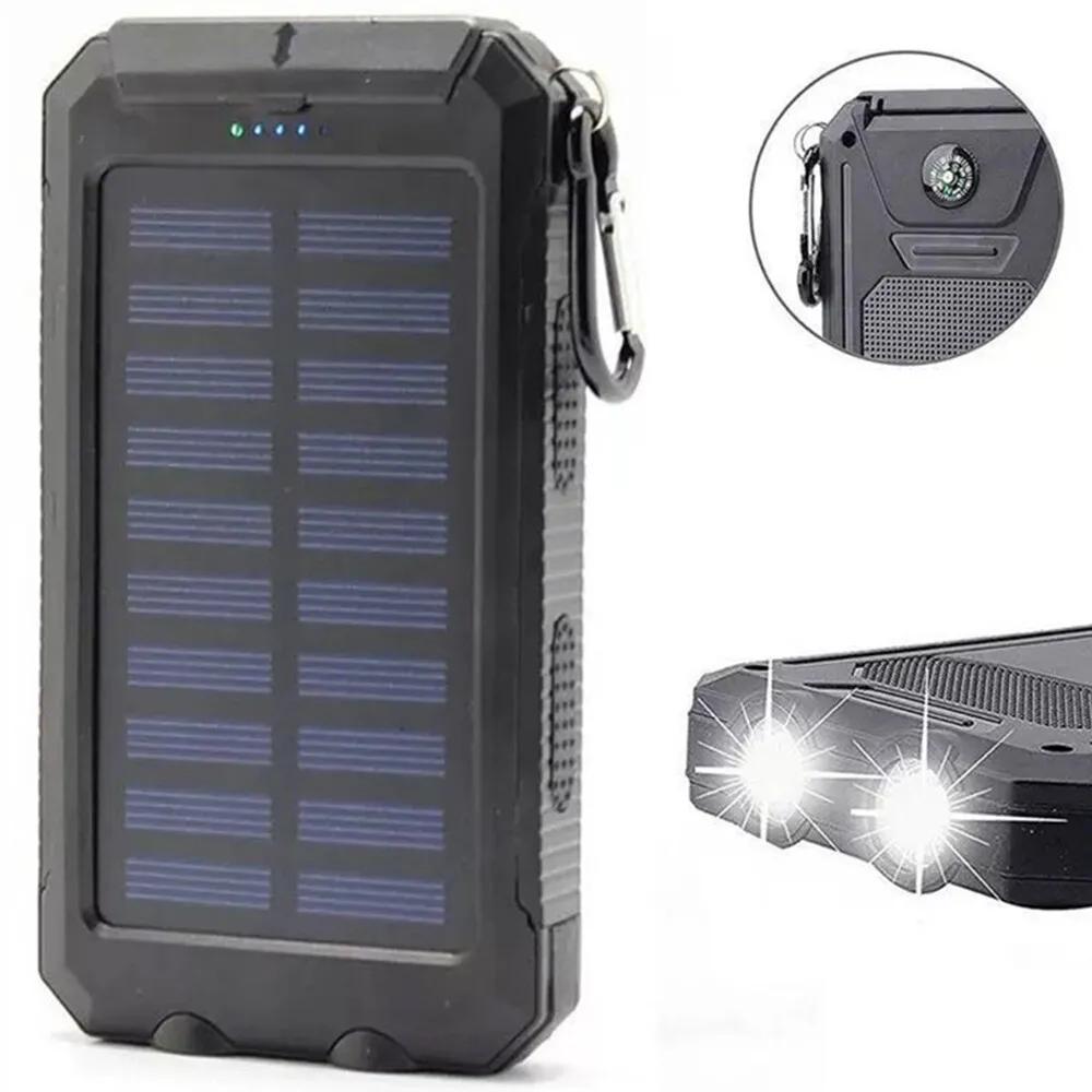 2024 10000mAh USB Portable Solar Power Bank - High-Capacity Charger for Cell Phones