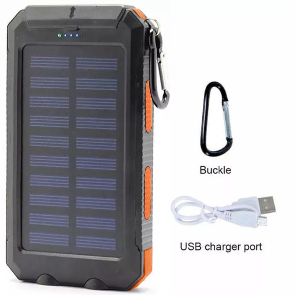 2024 10000mAh USB Portable Solar Power Bank - High-Capacity Charger for Cell Phones