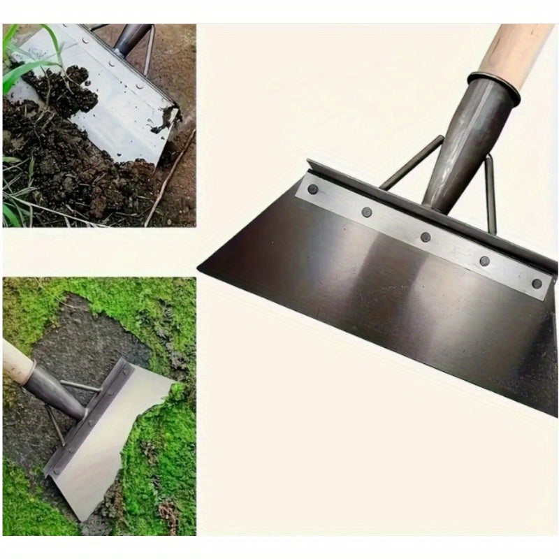 1PC Extendable Multifunctional Garden Shovel - Stainless Steel, Handleless, Outdoor Yard Weeding Tool for Household and Garden Cleaning