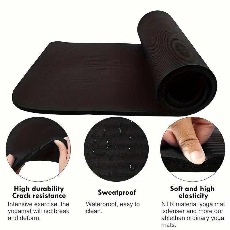 Beginner's Extra Large Non-Slip Yoga Mat - Comfort and Support for Your Fitness Journey