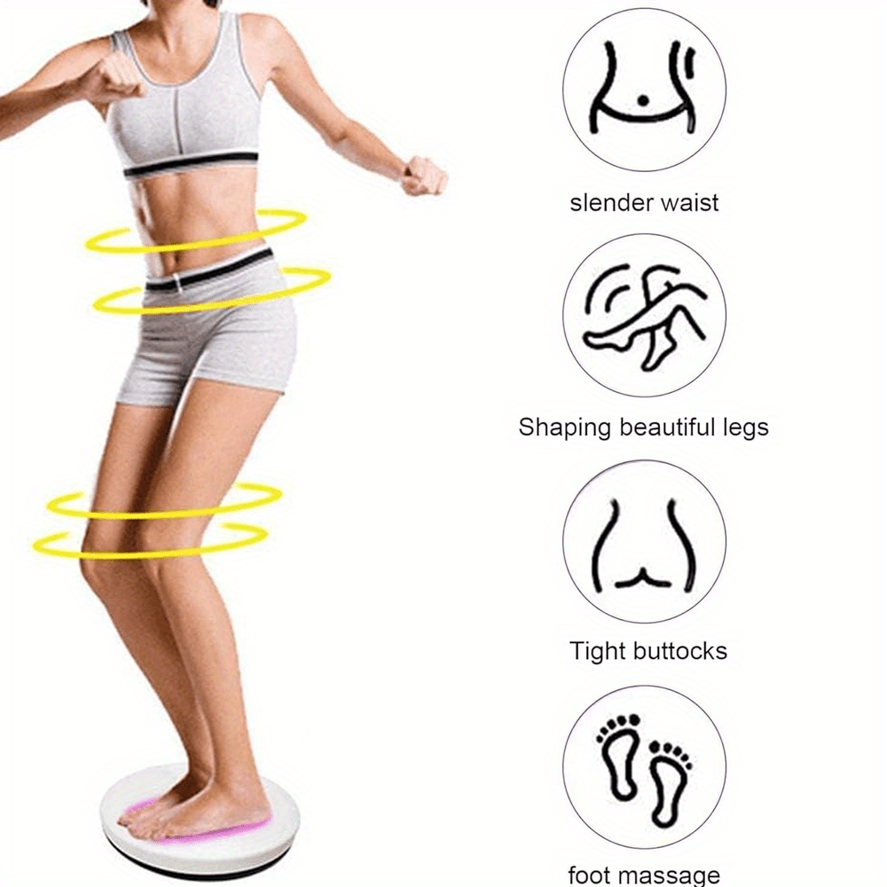 Magnetic Waist Twisting Fitness Board with Adjustable Tension Rope – Waist Twister with Drawstring Massage Foot Sole for Home Workouts