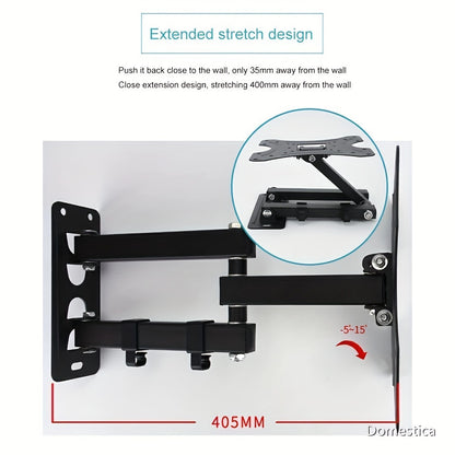 Universal Dynamic TV Wall Mount Bracket – Swivel, Tilt, and Level Adjustments for 26-55" Screens – Heavy-Duty Construction with Easy Installation