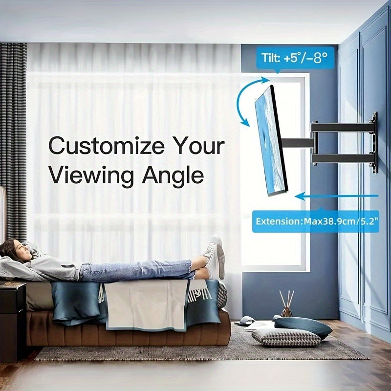 Universal Dynamic TV Wall Mount Bracket – Swivel, Tilt, and Level Adjustments for 26-55" Screens – Heavy-Duty Construction with Easy Installation