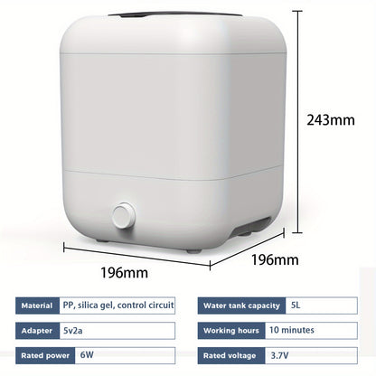 Mini Portable Washing Machine with Disinfection Function - Rechargeable Underwear Washer for Camping, Apartments, and Dormitories - Compact and Convenient