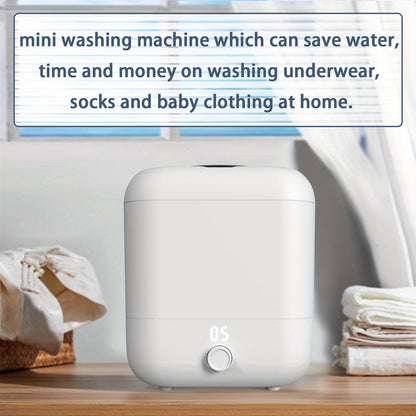 Mini Portable Washing Machine with Disinfection Function - Rechargeable Underwear Washer for Camping, Apartments, and Dormitories - Compact and Convenient