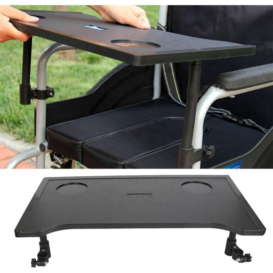 Detachable Wheelchair Tray Table with Cup Holders – Fits Most Standard Chairs, Ideal for Eating, Reading and Resting