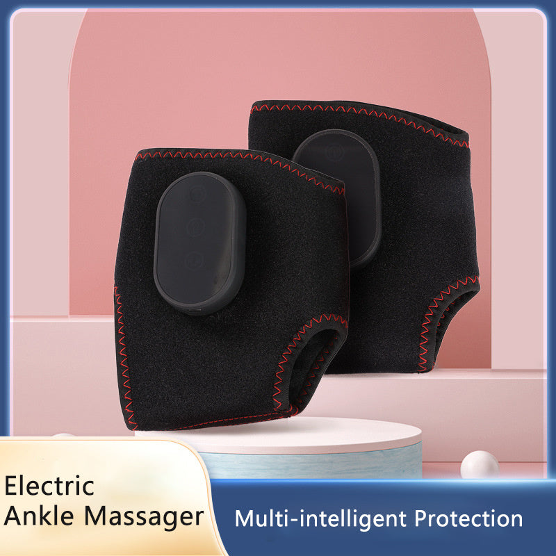 2pcs Heated Ankle Brace with Vibration - USB Rechargeable Foot Heating Pad, 3 Heating Levels and 3 Vibration Modes, Adjustable Foot Massager, Ideal Gift