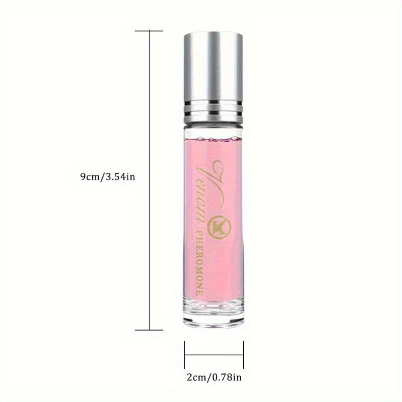 2024 Rose Pheromone Perfume Set for Women - Long-Lasting Roller Fragrance with Essential Oils, Enhances Confidence and Allure