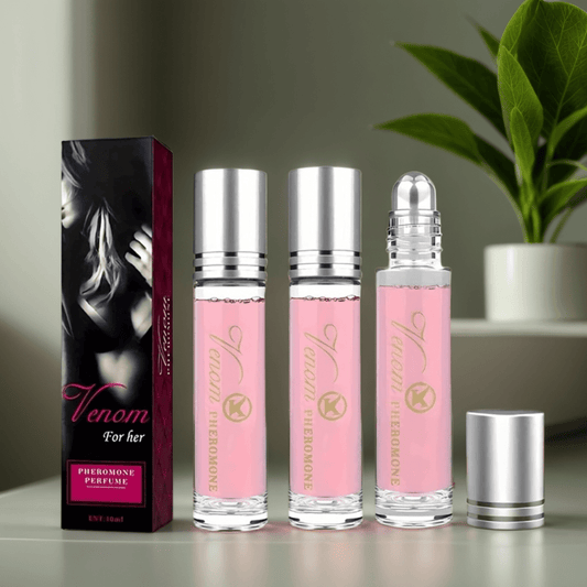 2024 Rose Pheromone Perfume Set for Women - Long-Lasting Roller Fragrance with Essential Oils, Enhances Confidence and Allure