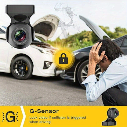 170° WiFi Dash Cam Recorder - HD 1080P Car Camera DVR with G-Sensor for Vehicle Video Recording