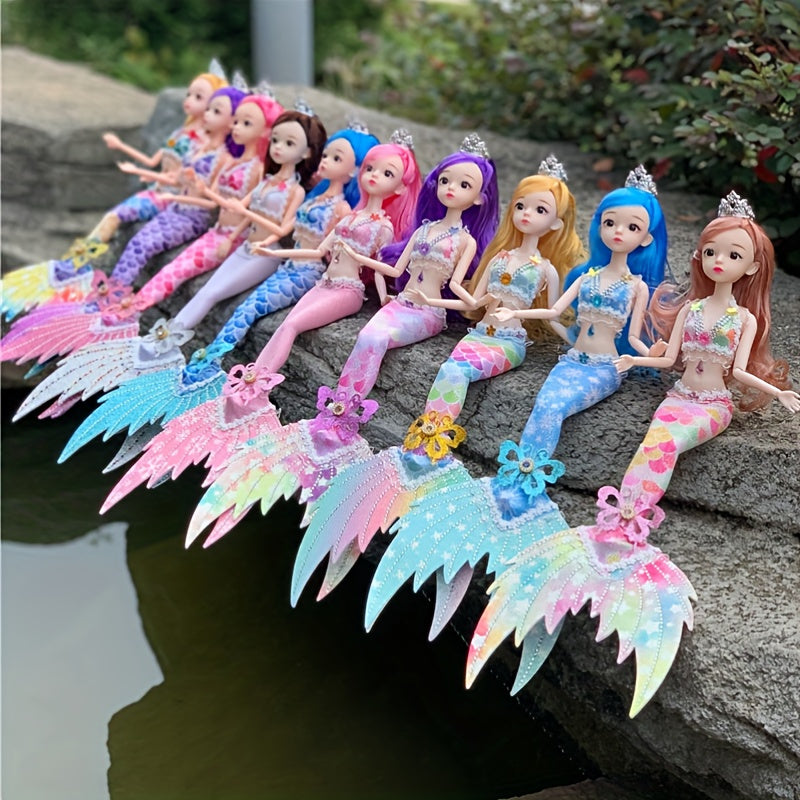 Mermaid Princess Doll Set - Interactive Toy with Accessories, Perfect Christmas Gift for Girls