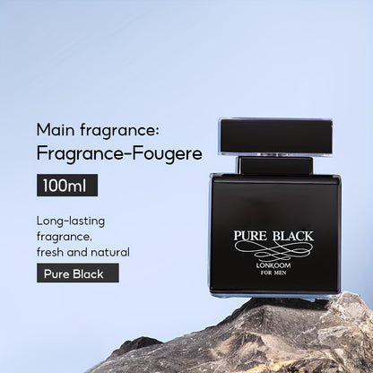 100ml Premium Fougere Eau De Toilette for Men - Long-Lasting, Refreshing Fragrance with Woody Notes - Gift for Him on Father's Day, Dates and Everyday Use