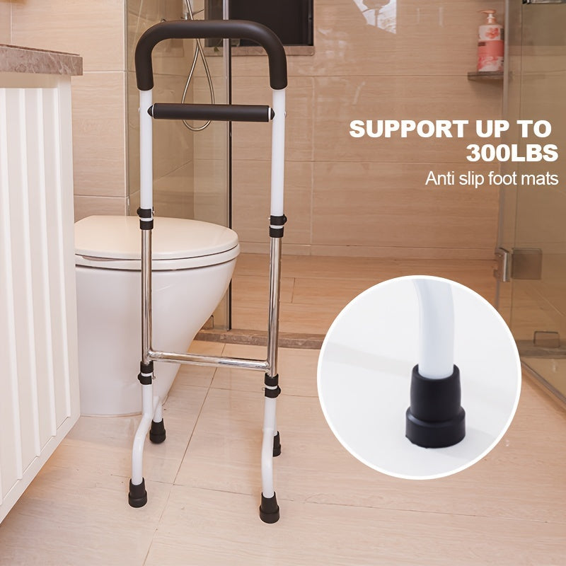 Elderly Bedside Wake-Up Helper – No-Drill Bed Rail Handle with Storage Bag for Bathroom and Getting Up Assistance