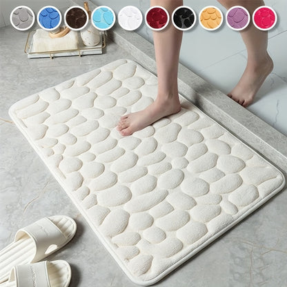 1pc Bathroom Floor Mat - Water Absorption Anti-Skid, Doormat for Bathroom, Bedroom Carpet, Kitchen Area Rug, Laundry, Shower and Indoor Use, Home Essential