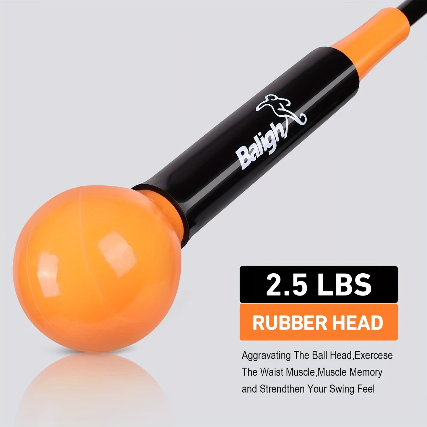 Balight Golf Swing Trainer Aid – Strength, Grip, Tempo and Flexibility Training Device, Suitable for Indoor Practice and Chipping, Golf Accessories