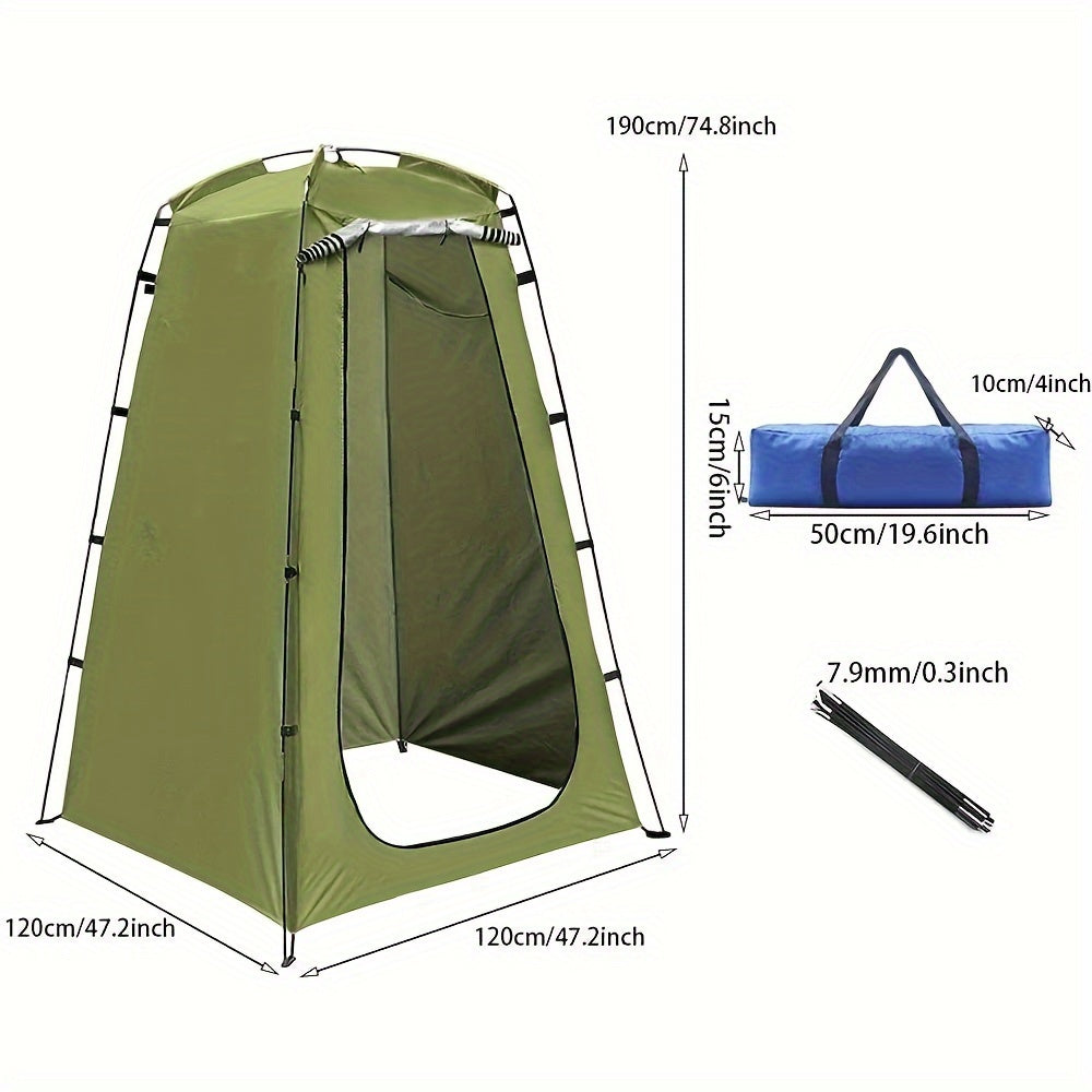 Spacious Pop-Up Privacy Shelter – Portable Outdoor Camping Tent for Shower, Toilet, and Changing Room – Waterproof, Easy Setup, Compact for Hiking and Backpacking