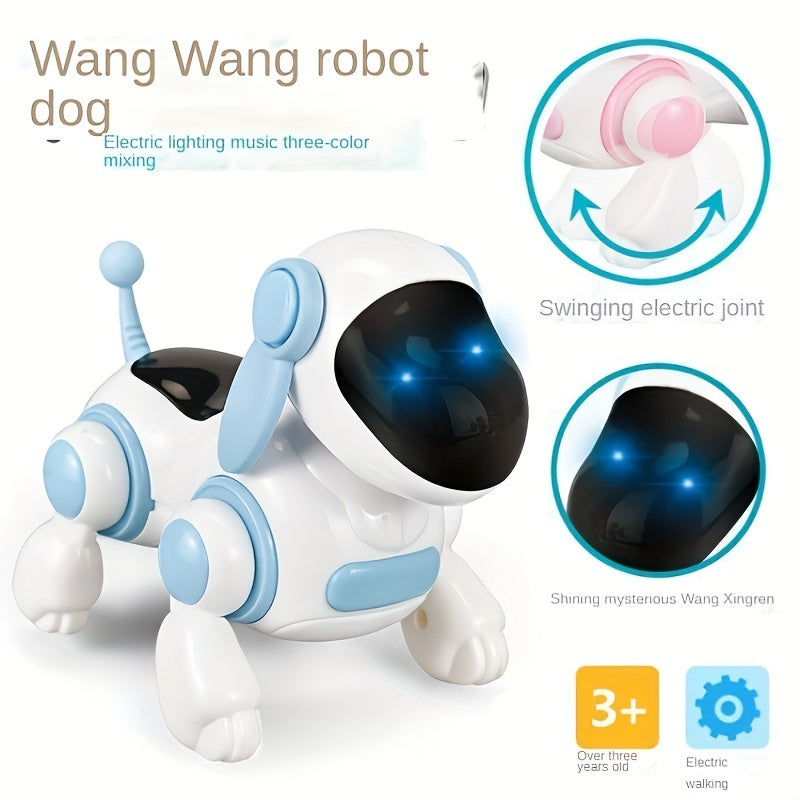 Electric Walking Mechanical Dog Toy - Interactive Singing, Moving, Music and Lighting, Intelligent Puppy Toy for Children, Perfect Parent-Child Gift