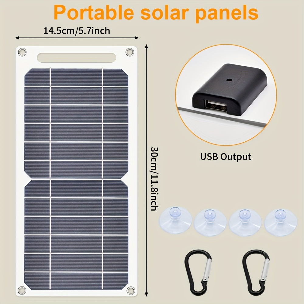 Portable USB Foldable Solar Panel - Waterproof, Folding Charger for Mobile Phones, Tablets, Outdoor Camping and Home