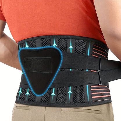 Back Brace for Lower Back Support – Lumbar Support Belt for Women and Men, Breathable Design with Lumbar Pad