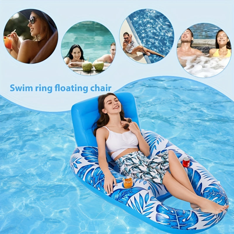 Zero Gravity Pool Chair Lounge – Inflatable Floating Bed, Heavy Duty Recliner for Adults, Pool Floats