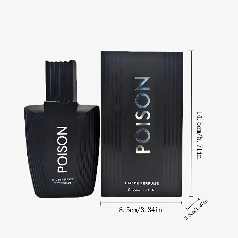 100ml Eau de Parfum for Men - Long-Lasting, Refreshing Cologne with Seductive Scent, Ideal for Dating, Daily Use and Father's Day Gift