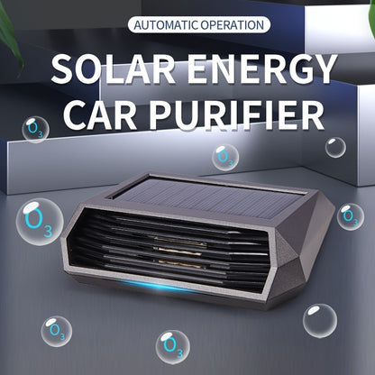 Solar-Powered Car Air Purifier - Automatic Odor Decomposition, Sterilization and Disinfection, No Consumables Needed, Built-in Lithium Battery