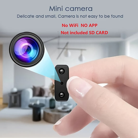 Mini Full HD Camera – Night Vision, Motion Detection Security Camcorder with Built-In Battery, Micro Camcorder, SD Card Loop Recording