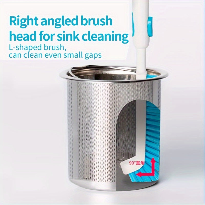 Elbow Corner Cleaning Brush - Multi-Purpose Tool for Kitchen Sinks, Bathrooms, Grooves, and Crevices, Ideal for Wash Basins