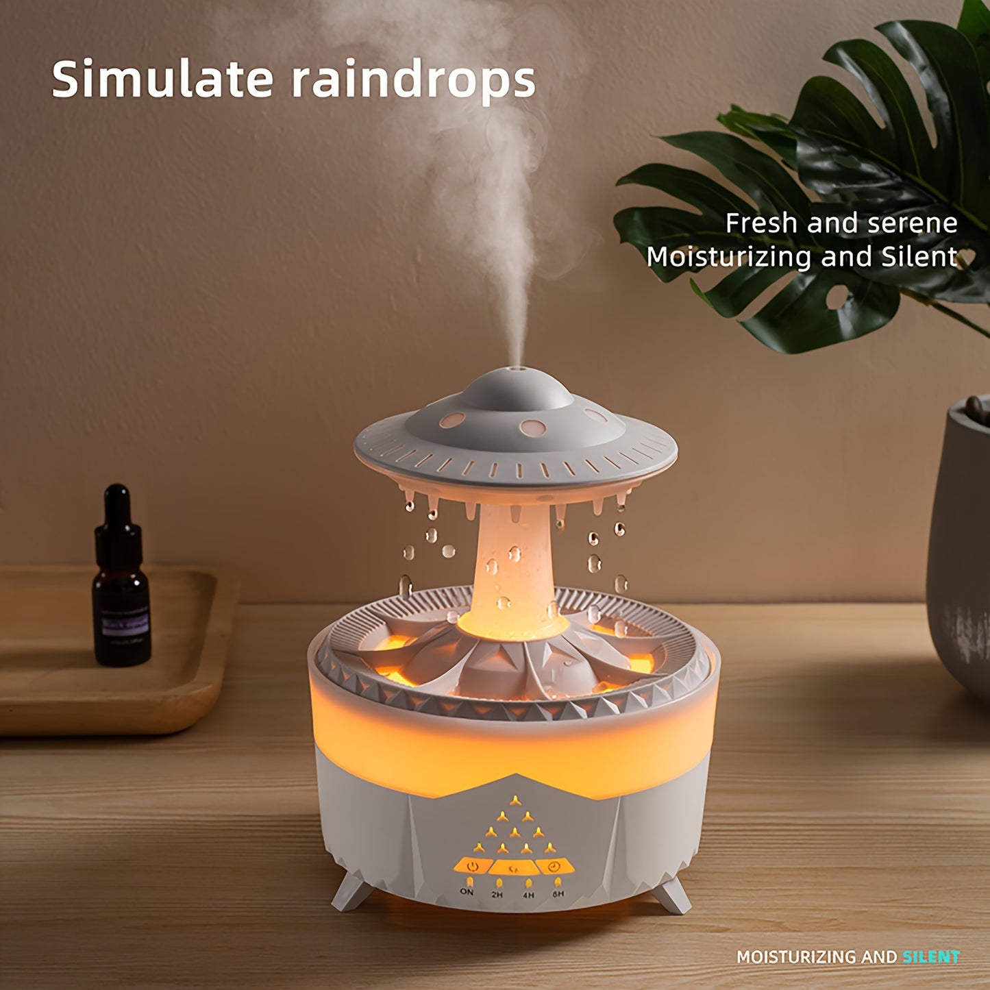 Simulated Water Drop Humidifier – Large Capacity Smart Aromatherapy Diffuser – Ideal for Home – Intuitive Atomization Technology