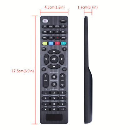 Universal Infrared Remote Control RC-G006 - Compatible with 19 TV Brands Including LG, Samsung, Sony, and JVC