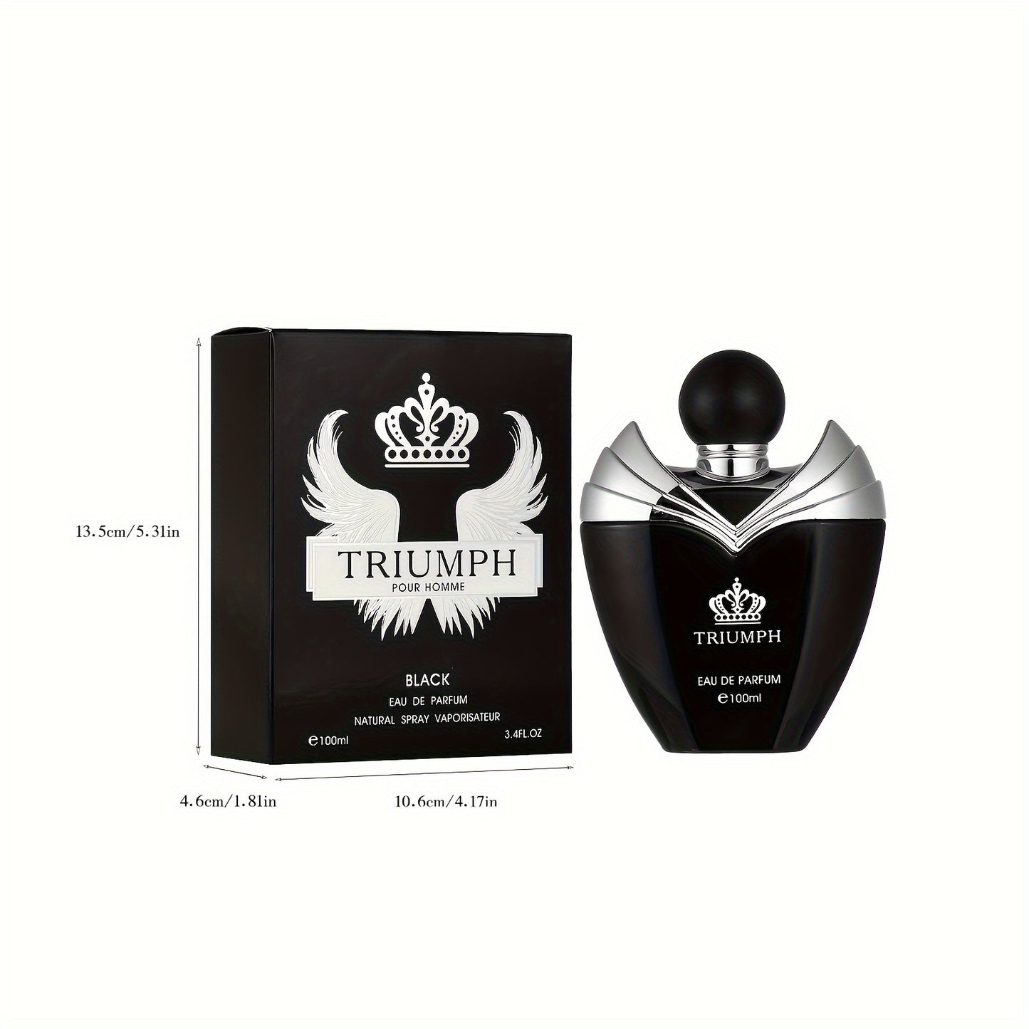 100ml Eau De Parfum for Men - Long-Lasting, Refreshing Cologne with Fruity, Floral, and Musk Notes - Aluminum-Free, Ideal for Dating and Daily Use, Perfect Father's Day Gift