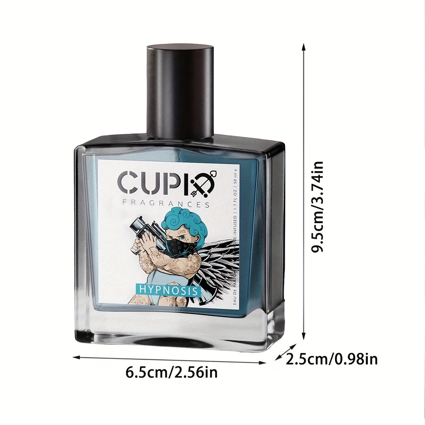 1.7 Floz (50ml) Cupid Gentleman's Classic Cologne - Long-Lasting Fresh Perfume for Men - Ideal Christmas Gift