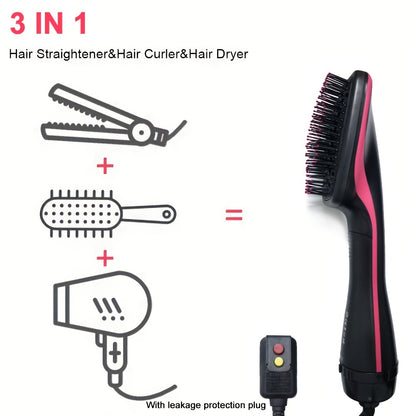 2 in 1 Hair Dryer Brush – Multifunctional Negative Ion Hairdressing Tool, Electric Hair Dryer Comb, Perfect for Women's Gifts and Mother's Day