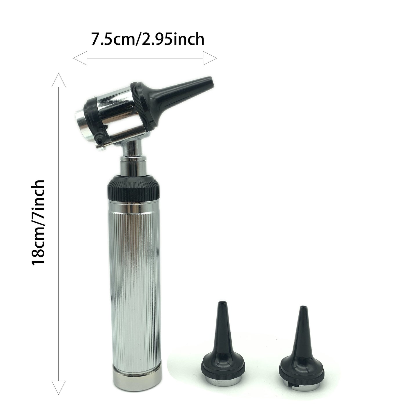 Professional Medical Otoscope – Battery-Powered with PVC/Copper Construction for Safe Ear Exams