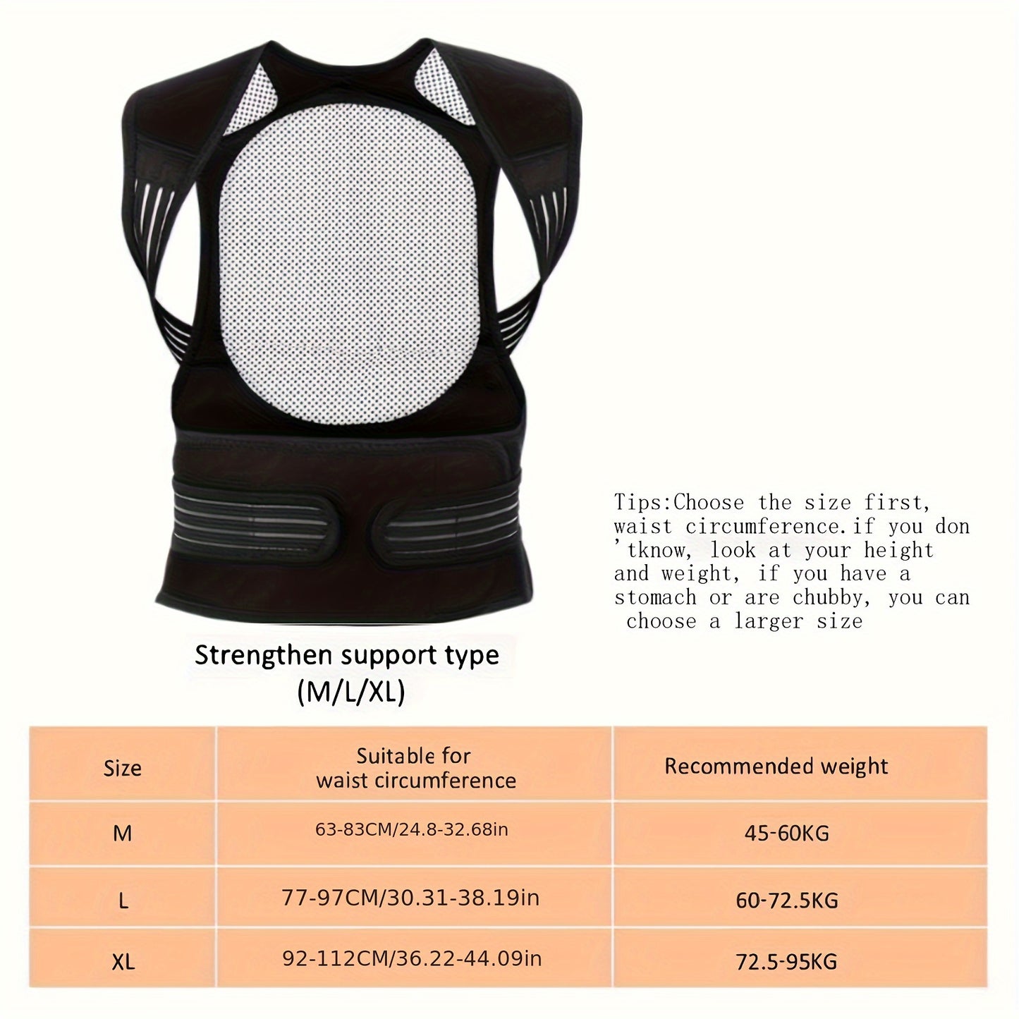 Shoulder Protector Vest – Adjustable Back Shawl with Magnetic Support, Hot Compress for Waist and Spine, Orthotic Strap for Men and Women