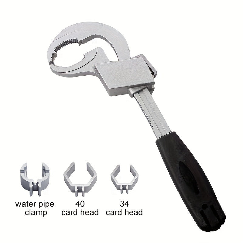 Universal Adjustable Wrench - Ideal Plumbing Tool for Faucet and Sink Repairs