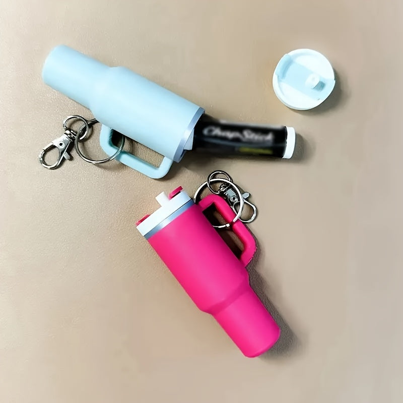 Mini Water Bottle Keychain – Key Ring Accessory for School Bags – Ideal for Women and Men