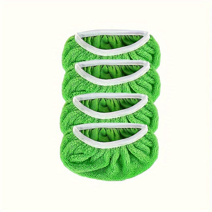 4/8/12 Pack Washable Microfiber Mop Pads - Durable, Easy Attach Design for Wet or Dry Floor Cleaning, Essential Household Cleaning Supplies