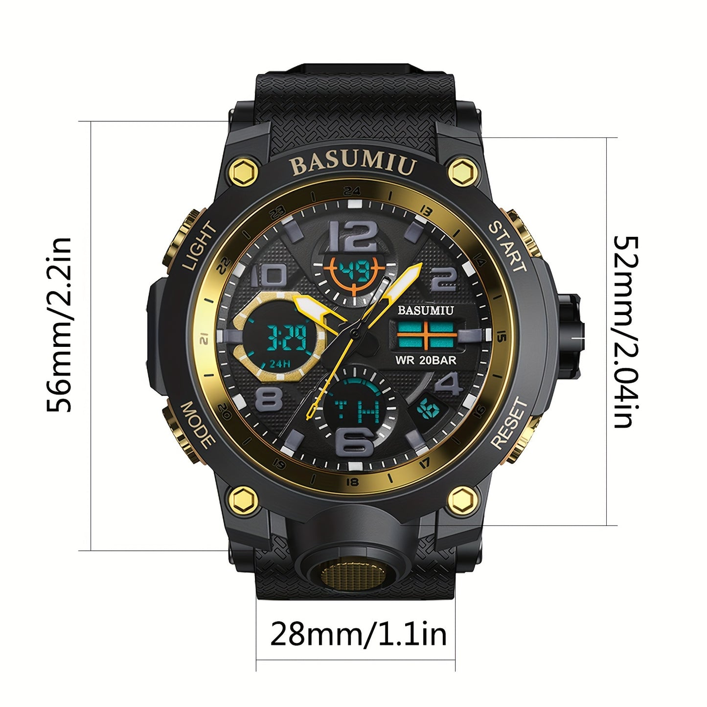 Men's Sports Waterproof Fashion Watch – Ideal Gift Choice